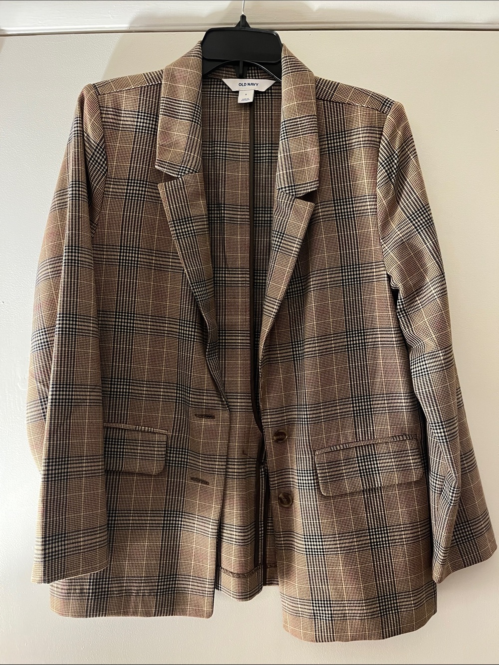 Old Navy Brown Plaid Blazer
